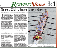 Great8 in Rowing Voice magazine