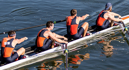 Rowing variation in catch posture 